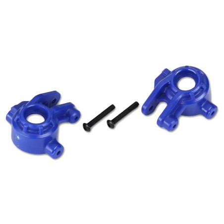 TRAXXAS STEERING BLOCKS EXTREME HEAVY DUTY BLUE (LEFT & RIGHT) 9037X