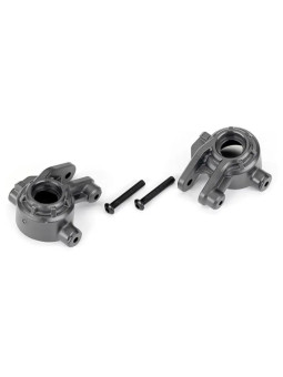 TRAXXAS FUSEES DE DIRECTION GAUCHE/DROITE RENFORCEES GRISES (X2) (POUR 9080) 9037-GRAY