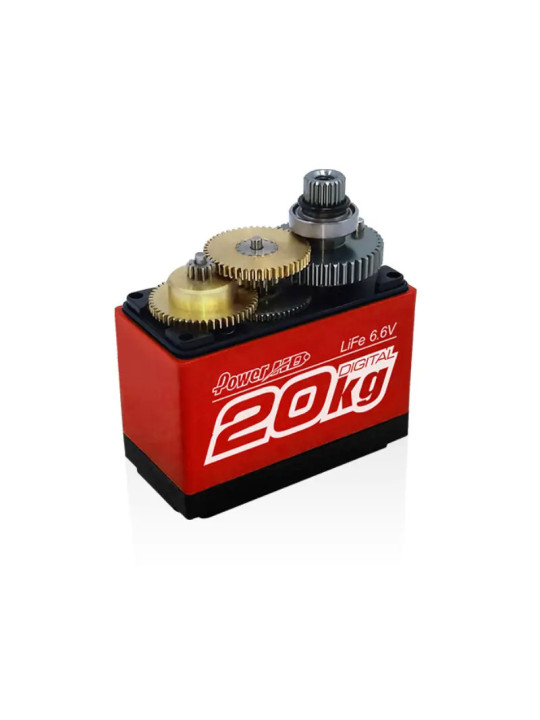 POWER HD SERVO HD LF-20MG MG DIGITAL 20.0KG/0.16SEC DBLE BB ALU CASE MET. GEAR HD-LF-20MG