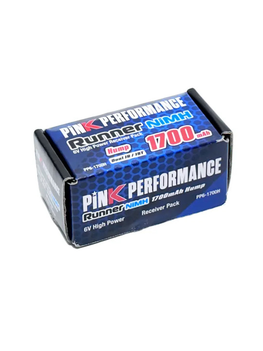 PINK PERFORMANCE ACCU RX NIMH 6.0V-1700NiMh  (DUAL JR-JST) - HUMP PP6-1700H