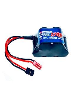 PINK PERFORMANCE ACCU RX NIMH 6.0V-1700NiMh  (DUAL JR-JST) - HUMP PP6-1700H