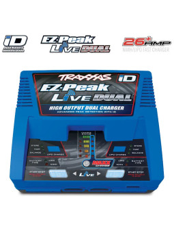 TRAXXAS EZ-PEAK LIVE DUAL 26-AMP NIMH / LIPO FAST CHARGER WITH ID 2973G