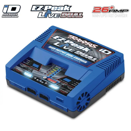 TRAXXAS CHARGEUR DOUBLE RAPIDE LIVE AC LIPO / NIMH 200W PRISE TRAXXAS 2973G