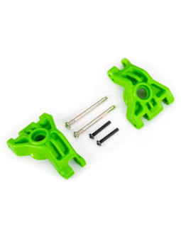 TRAXXAS CARRIERS STUB AXLE REAR EXTREME HEAVY DUTY GREEN (LEFT & RIGHT) 9050G