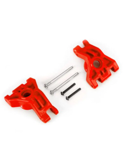 TRAXXAS CARRIERS STUB AXLE REAR EXTREME HEAVY DUTY RED (LEFT & RIGHT) 9050R