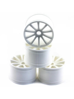 KYOSHO TEN-SPOKE STR RIMS WHITE (4) ISH050W