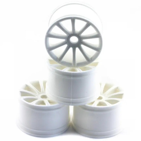 KYOSHO TEN-SPOKE STR RIMS WHITE (4) ISH050W