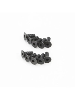 KYOSHO HEX FLAT HEAD SCREWS 3X8MM (10) 1-S33008H