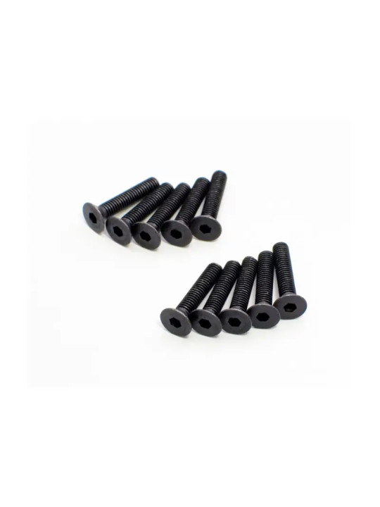 KYOSHO HEX FLAT HEAD SCREWS 3X12MM (10) 1-S33012H