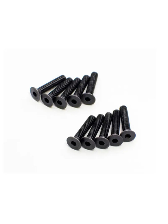 KYOSHO HEX FLAT HEAD SCREWS 3X15MM (10) 1-S33015H