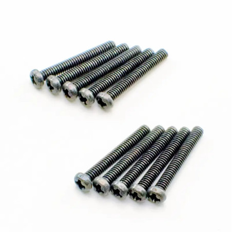 KYOSHO ROUND HEAD METALLIC SCREWS M2X15MM (10) 1-S42015