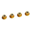 KYOSHO NYLON LOCK FLANGED STEEL NUTS GOLD M4X4.5MM (4) 1-N4045FNA-G