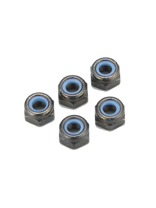 KYOSHO NYLON LOCK NUTS M3X3.3MM (5) 1-N3033N