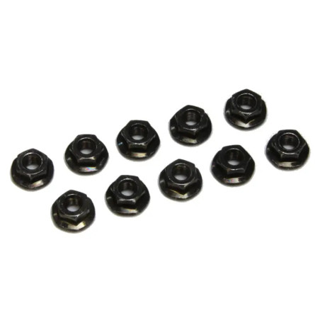 KYOSHO FLANGED NUTS M3X3.7MM (10) 1-N3037F