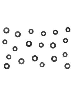 KYOSHO METALLIC WASHERS OF 4 OR 5MM DIA X 1MM SET OF 10 EACH 1186