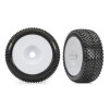 TRAXXAS TIRES & WHEELS ASSEMBLED GLUED WHITE DISHED 3.0" WHEELS RESPONSE PRO 3.0" TIRES (2) 9074-WHT