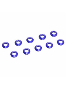 KYOSHO RONDELLES BOMBEES 3X6MM (10) BLEUES W0141VB