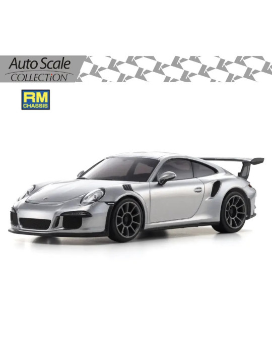 KYOSHO AUTOSCALE MINI-Z PORSCHE 911 GT3 RS SILVER (N-RM) MZP159S