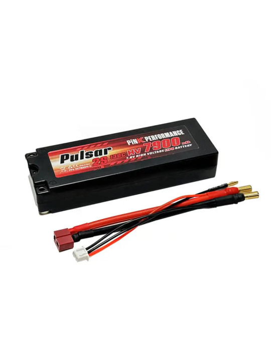 PINK PERFORMANCE PULSAR LIPO 2S 7.6V-7900-130C (5MM) PP4-2S7900HV-5