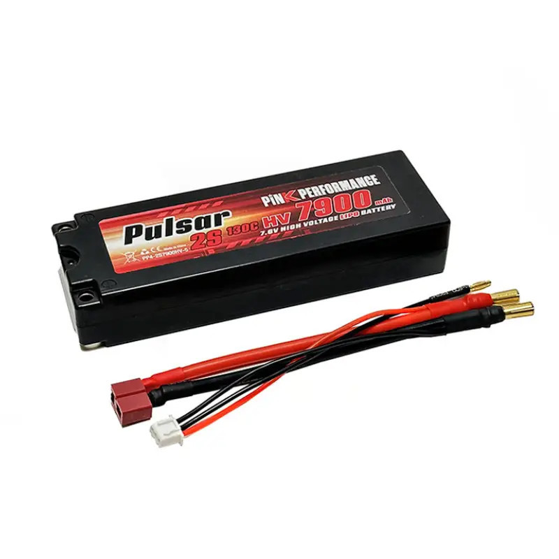 PINK PERFORMANCE PULSAR LIPO 2S 7.6V-7900-130C (5MM) PP4-2S7900HV-5
