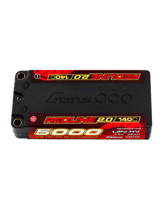 GENSACE REDLINE BATTERY 2.0 SHORTY 2S HV 7.6V-140C-5000 GEA50002S14S5