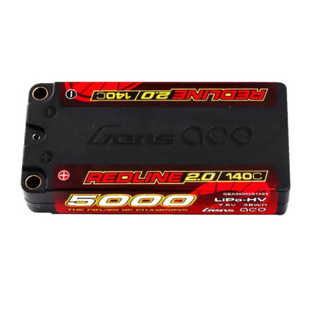GENSACE REDLINE BATTERY 2.0 SHORTY 2S HV 7.6V-140C-5000 GEA50002S14S5