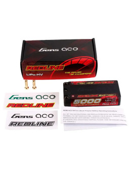 GENSACE REDLINE BATTERY 2.0 SHORTY 2S HV 7.6V-140C-5000 GEA50002S14S5