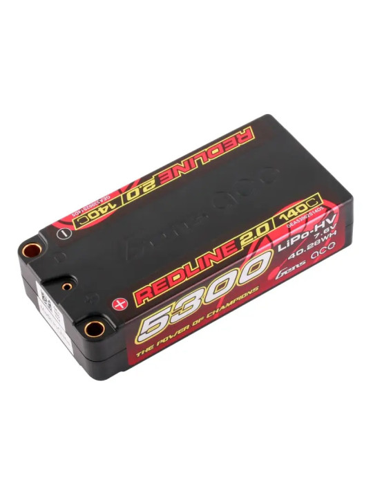 GENSACE REDLINE BATTERY 2.0 SHORTY 2S HV 7.6V-140C-5300 GEA53002S14D5