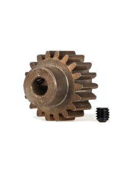 TRAXXAS GEAR 18-T PINION (1.0 METRIC PITCH) (FITS 5MM SHAFT) / SET SCREW 6491X