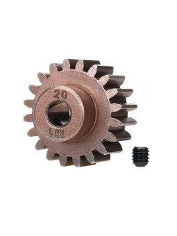 TRAXXAS GEAR 20-T PINION (1.0 METRIC PITCH) (FITS 5MM SHAFT) / SET SCREW 6494X