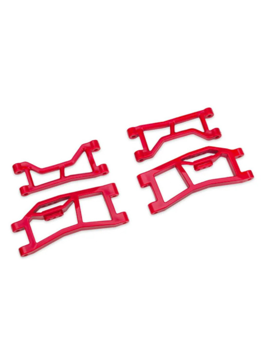 TRAXXAS TRIANGLES DE SUSPENSION ARR SUP ET INF WIDEMAXX ROUGE MINI MAXX/XRT 10727-RED