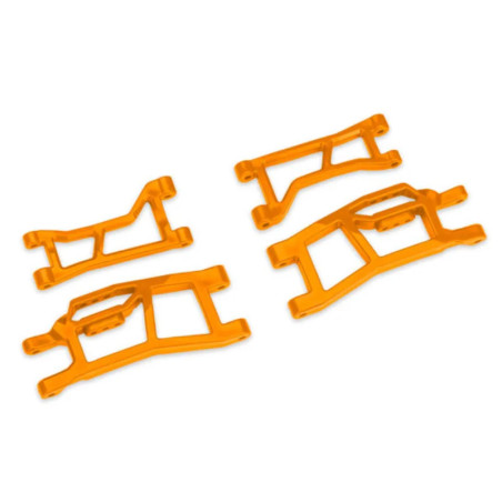 TRAXXAS TRIANGLES DE SUSPENSION AVANT SUP ET INF WIDEMAXX ORANGE MINI MAXX/XRT 10725-ORNG