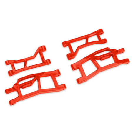 TRAXXAS TRIANGLES DE SUSPENSION AVANT SUP ET INF WIDEMAXX ROUGE MINI MAXX/XRT 10725-RED