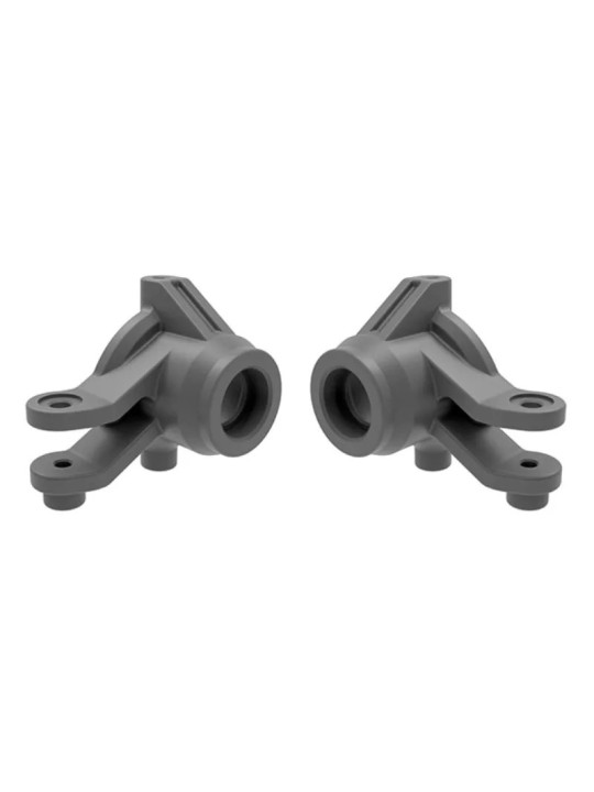 TRAXXAS STEERING BLOCKS LEFT & RIGHT (GRAY) MINI MAXX/XRT 10736-GRAY