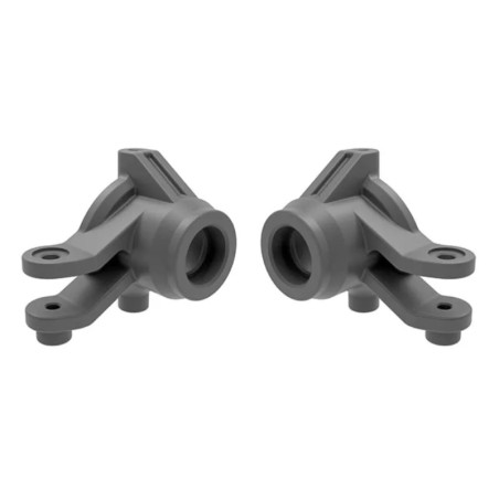 TRAXXAS STEERING BLOCKS LEFT & RIGHT (GRAY) MINI MAXX/XRT 10736-GRAY