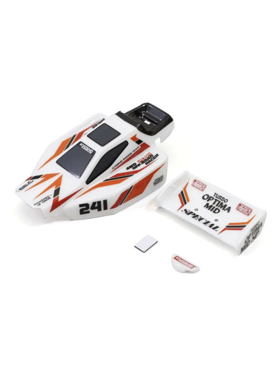 KYOSHO PRE-PAINTED MINI-Z BUGGY TURBO OPTIMA MID SP BODY SET - WHITE MBB09W