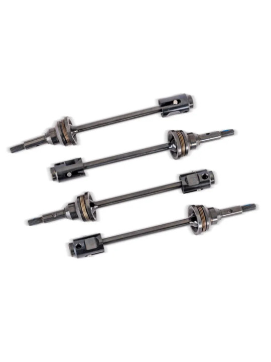 TRAXXAS DRIVESHAFTS STEEL CONSTANT VELOCITY FRONT OR REAR (4) WIDEMAXX MINI MAXX/XRT 10789X