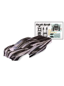 TRAXXAS BODY MINI XRT PROGRAPHIX DECALS (INCLUDES FRONT & REAR BODY LATCHES HARDWARE) 10712X