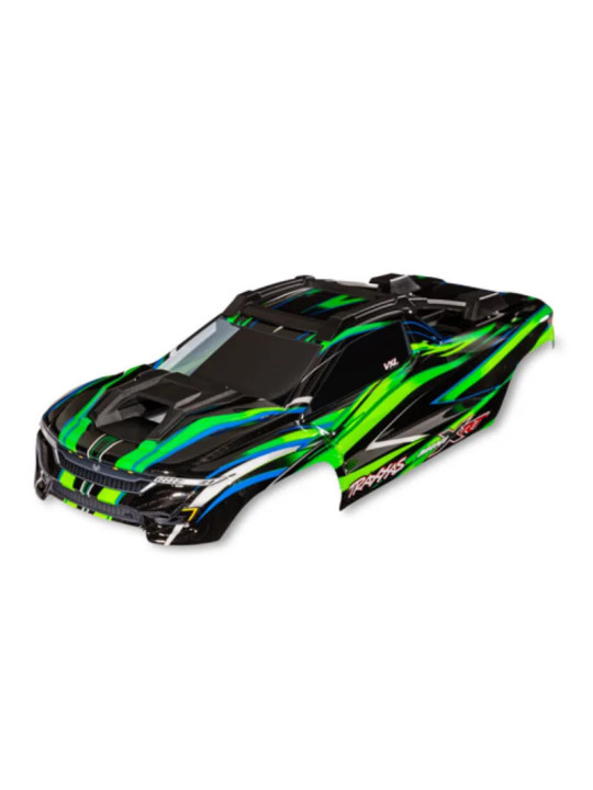 TRAXXAS BODY MINI XRT COMPLETE (GREEN) (PAINTED DECALS APPLIED) 10712-GRN
