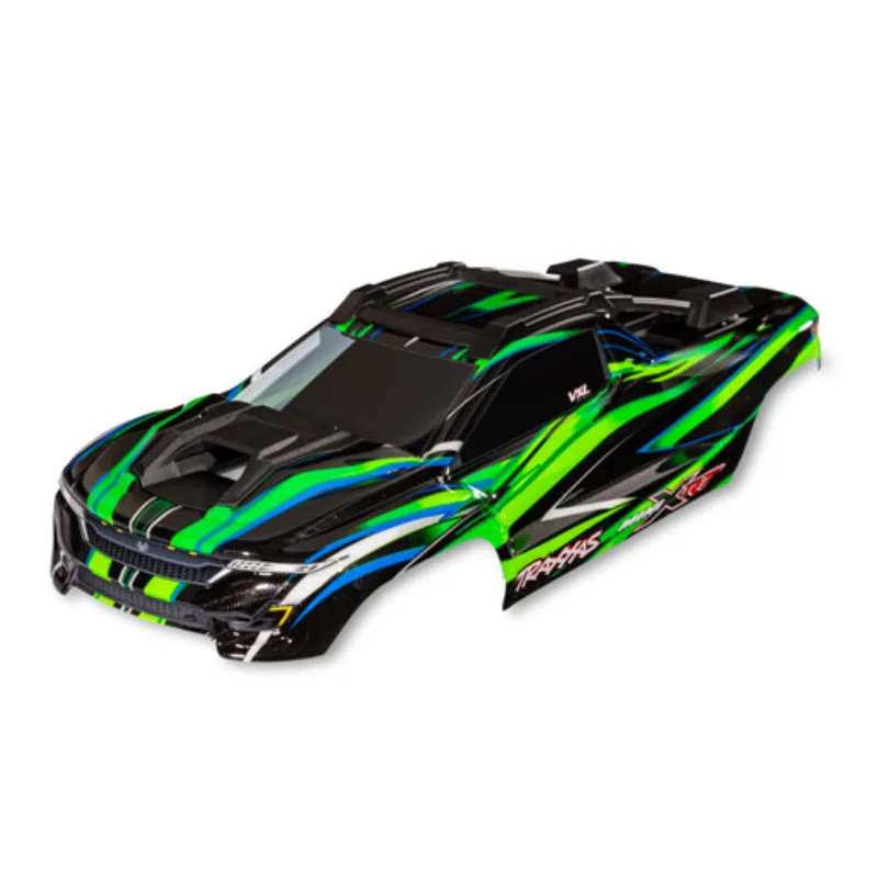 TRAXXAS BODY MINI XRT COMPLETE (GREEN) (PAINTED DECALS APPLIED) 10712-GRN