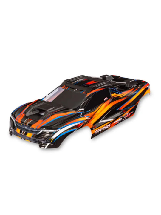 TRAXXAS BODY MINI XRT COMPLETE (ORANGE) (PAINTED DECALS APPLIED) 10712-ORNG