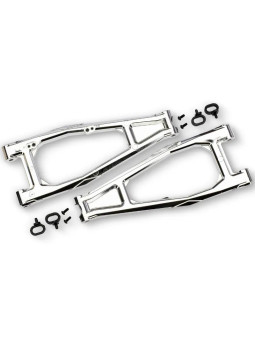 TRAXXAS SAND CAR CHROME UPPER FRONT HD SUSPENSION ARMS (L&R) 10929-CHRM