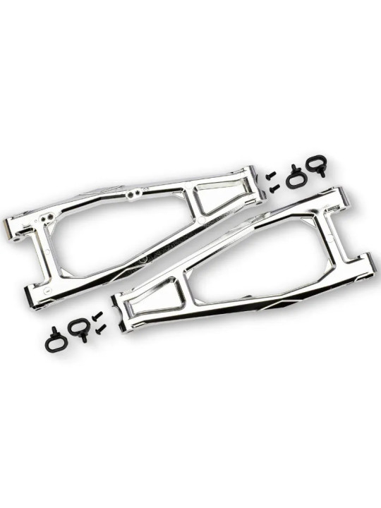 TRAXXAS TRIANGLES DE SUSPENSION AVANT SUPERIEUR - CHROMES (2) FUNCO 10929-CHRM