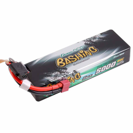 GENS ACE BATTERIE LIPO BASHING  2S 7.4V-5000-60C (DEANS) GEA502S60DGT