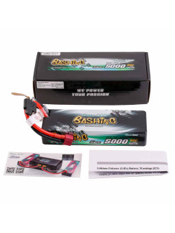 GENS ACE BATTERIE LIPO BASHING  2S 7.4V-5000-60C (DEANS) GEA502S60DGT