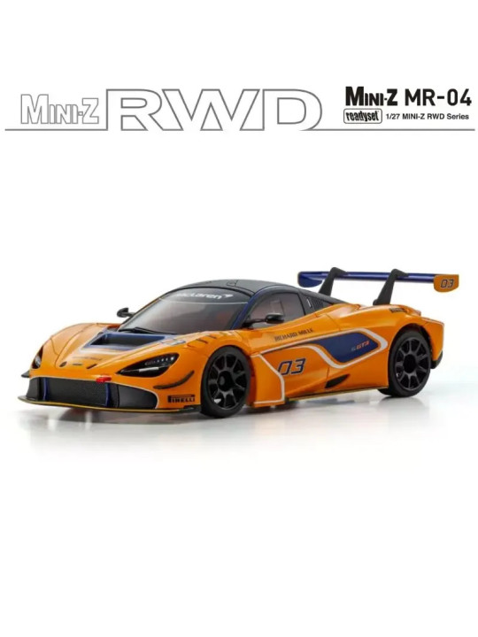 KYOSHO MINI-Z MR04 RWD MCLAREN 720S GT3 ORANGE N°03 (W-MM/KT531P) 32364OR