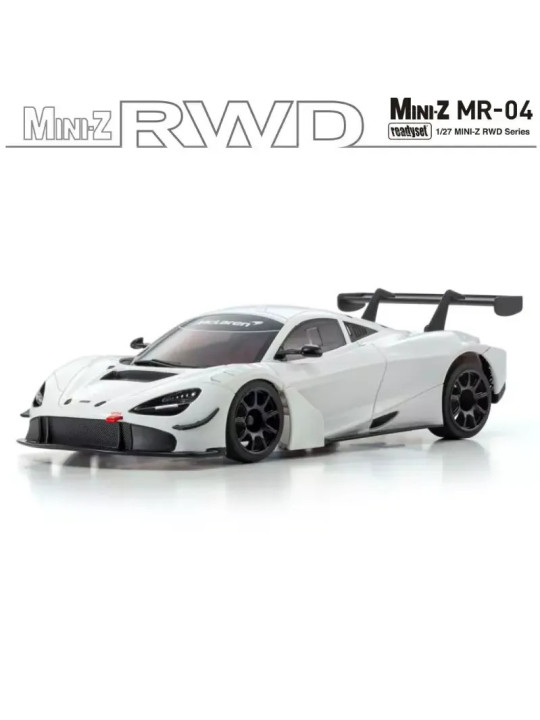 KYOSHO MINI-Z MR04 RWD MCLAREN 720S GT3 BLANCHE (W-MM/KT531P) 32364W