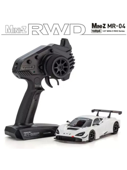 KYOSHO MINI-Z MR04 RWD MCLAREN 720S GT3 BLANCHE (W-MM/KT531P) 32364W