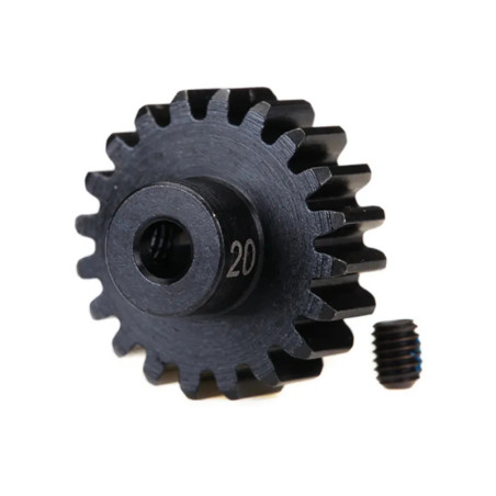 TRAXXAS GEAR 20-T PINION 32-P HEAVY DUTY (FITS 3MM SHAFT) / SET SCREW 3950X