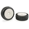MATRIX NOVA 1:8 BUGGY TYRES PRE-GLUED WHITE WHEELS (2)